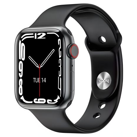 Hoco Y1 смарт-годинник, BT Call, HeartRate, Track, BT3.0, BT4.0, IP68, 230mAh, 2-3d, чорний