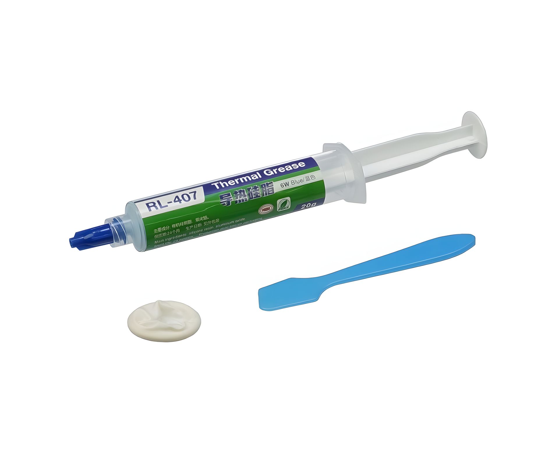 Силіконова термопаста Relife RL-407, -50°C - 200°C, 20 гр, синя, теплопровідність 6 W/mK Силіконова термопаста Relife RL-407, -50°C - 200°C, 20 гр, синя, теплопровідність 6 W/mK