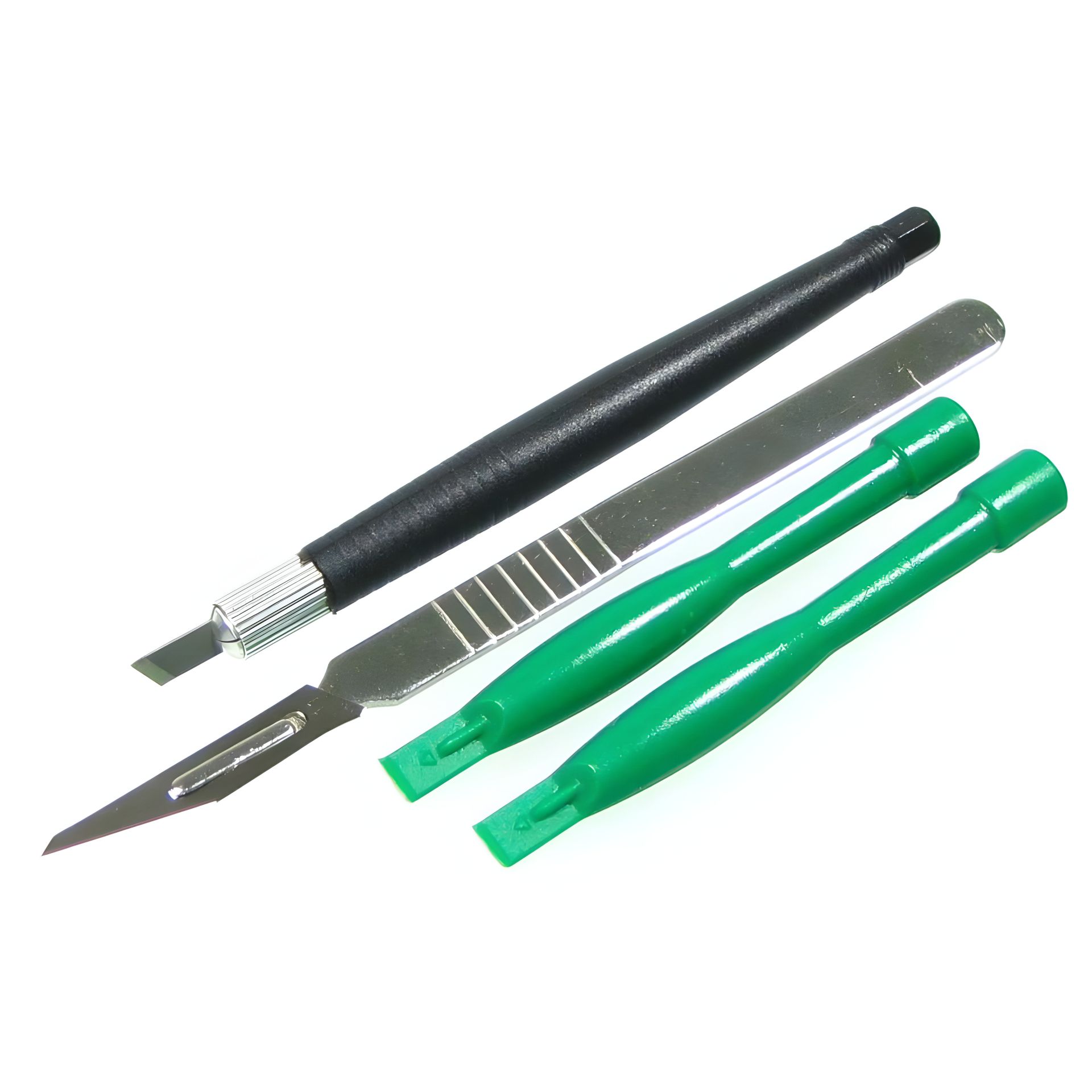 Baku BK-7280-B Набор инструментов (малый скальпель, большой скальпель, 2 лопатки для разборки корпусов) Baku BK-7280-B Набор инструментов (малый скальпель, большой скальпель, 2 лопатки для разборки корпусов)