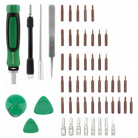 Набір інструментів Baku BA-3039 (ручка з тріскачкою, подовжувачі 2 шт, пінцет прямий, присоска, медіатори 2 шт, 48 насадок) Набір інструментів Baku BA-3039 (ручка з тріскачкою, подовжувачі 2 шт, пінцет прямий, присоска, медіатори 2 шт, 48 насадок)