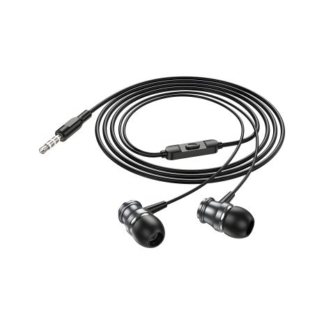 Проводные наушники Borofone BM75 Platinum с микрофоном 1.2m (серый)