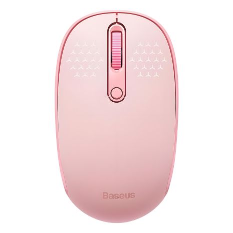Беспроводная мышь Baseus F01B Tri-Mode |2.4G/BT5.0+BT3.0, 800-1200-1600dpi| розовая
