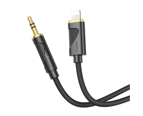 AUX кабель Hoco UPA30 1м Lightning to 3.5мм Jack черный