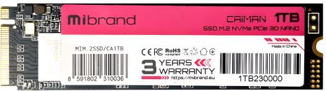 SSD Wibrand Caiman 1TB M.2 NVMe 2280 PCIe 3.0 3D NAND SSD Wibrand Caiman 1TB M.2 NVMe 2280 PCIe 3.0 3D NAND