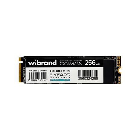 SSD Wibrand Caiman M.2 256GB NVMe 2280 PCIe 3.0 3D NAND