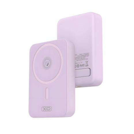 Повербанк XO PR231 Magnetic 15W wireless charging + PD20W 10000mAh, фиолетовый Повербанк XO PR231 Magnetic 15W wireless charging + PD20W 10000mAh, фиолетовый