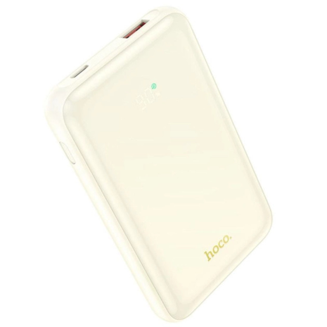 Повербанк Hoco Q21 Great 22.5W+PD20W fully compatible with digital display 10000mAh Milky white