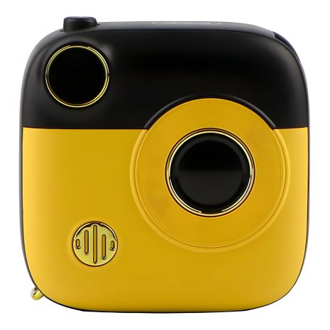 Power Bank XO PR223 Magnetic з mini camera та digital display, 10000mAh, Чорний+жовтий