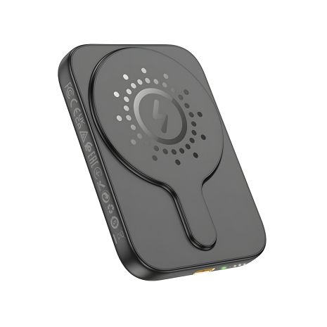 Повербанк Hoco J117 5000mAh магнитный с wireless charging, черный