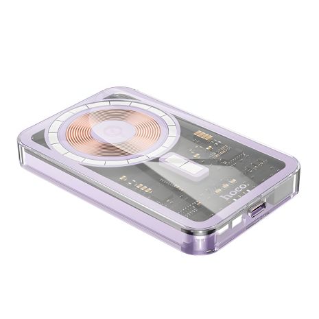 Hoco Q14 Powerbank Wireless MagSafe PD20W 5000mAh Purple