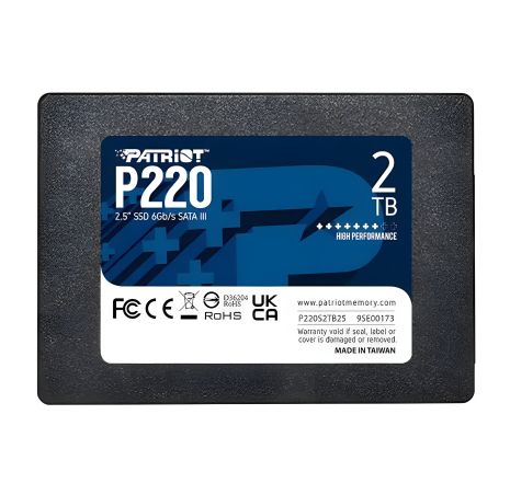 SSD M.2 Patriot P300 2TB NVMe 2280 PCIe 3.0x4 3D NAND TLC