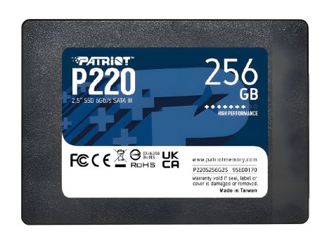 Patriot SSD P220 256GB 2.5" 7mm SATAIII