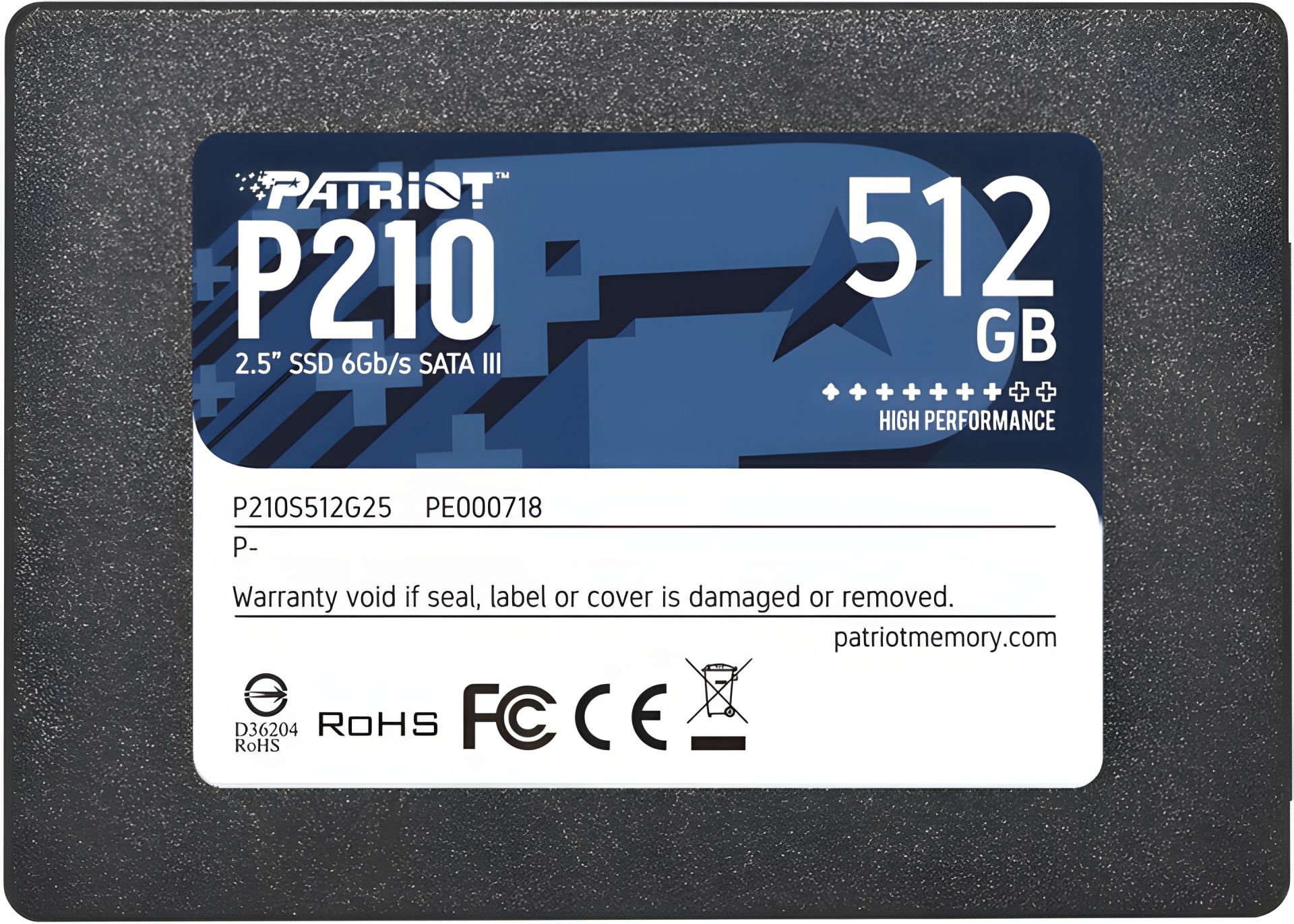 SSD Patriot P210 512GB 2.5" 7mm SATAIII 3D QLC (SSD-0a33fd3f) SSD Patriot P210 512GB 2.5" 7mm SATAIII 3D QLC (SSD-0a33fd3f)