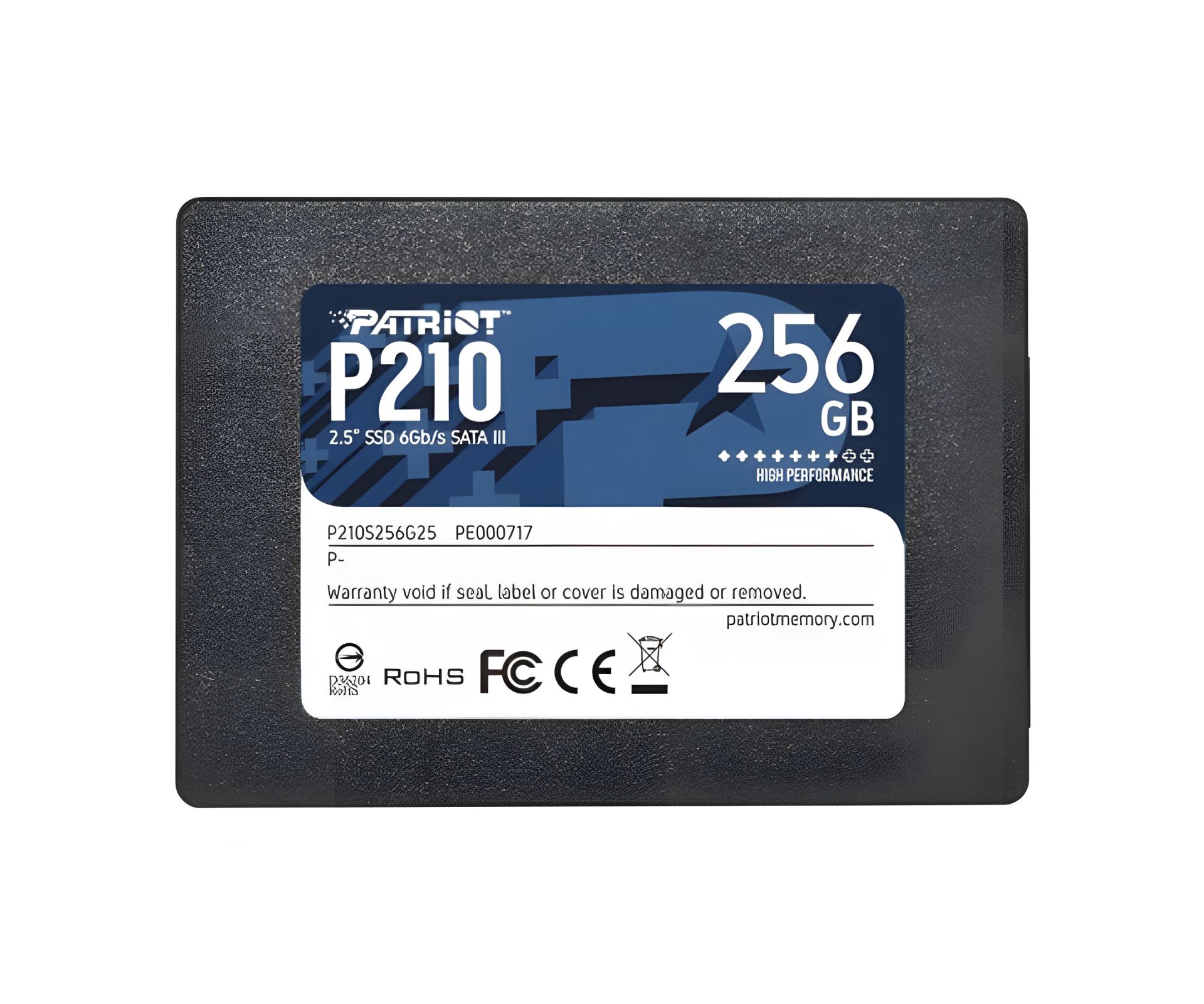 Потужний SSD Patriot P210 256GB 2.5" 7mm SATAIII 3D QLC Потужний SSD Patriot P210 256GB 2.5" 7mm SATAIII 3D QLC