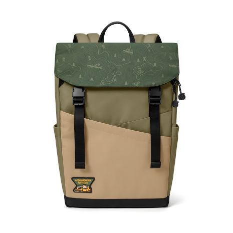 Tomtoc Slash-T64 Green Flip Laptop Backpack 15.6 Inch, 18L (T64M1T1GC)