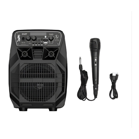 Акустика-караоке HOCO Force wireless portatble speaker DS07 | BT4.2, TF / USB | black
