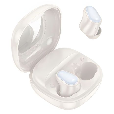 HOCO EQ13 Wireless TWS Earbuds |BT5.3, 40/400mAh, 7h, mic| Milky white Наушнки