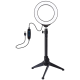 Puluz PKT3031 4.7" USB Ring LED Light + Desk Tripod
