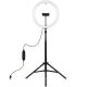 Puluz PKT3061B 11.8" USB LED Ring Light + 1.65m Tripod