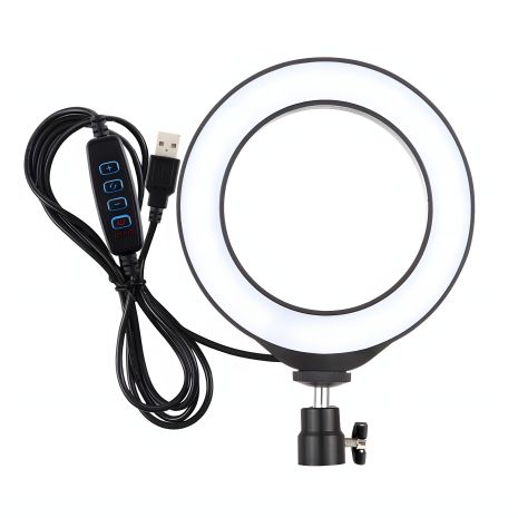 USB LED кільцева лампа Puluz PU378 6.2"