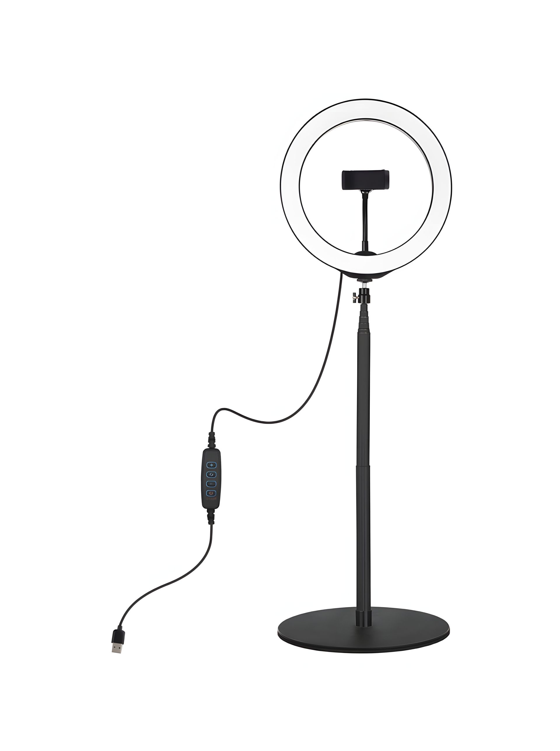 Кольцевая USB LED лампа Puluz PKT3039 10.2" + 140 см настольное крепление Кольцевая USB LED лампа Puluz PKT3039 10.2" + 140 см настольное крепление