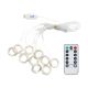 Теплий Білий LED Штора Гірлянда USB, Мідна Нитка, 3x2 м, 8 Режимів, З Пультом
