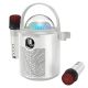 Караоке-акустика HOCO Pearlescent Bluetooth speaker with two microphones BS59 |BT5.1, TWS/TF/AUX, 5h| серый