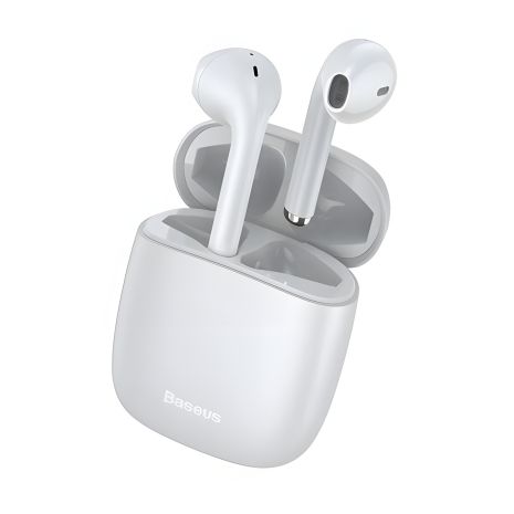 BASEUS Bluetooth Encok True Wireless Earphones W04 Pro White