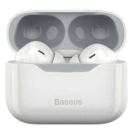 Наушники Bluetooth BASEUS SIMU ANC Wireless Earphone S1 |BT5.1, 40/380mAh, 4.5/24 часа| (NGS1-02) белые