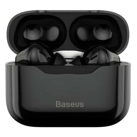 Бездротові навушники BASEUS SIMU ANC True Wireless Earphone S1, BT5.1, 40mAh, 380mAh, 4.5h, 24h, чорні (NGS1-02) Бездротові навушники BASEUS SIMU ANC True Wireless Earphone S1, BT5.1, 40mAh, 380mAh, 4.5h, 24h, чорні (NGS1-02)