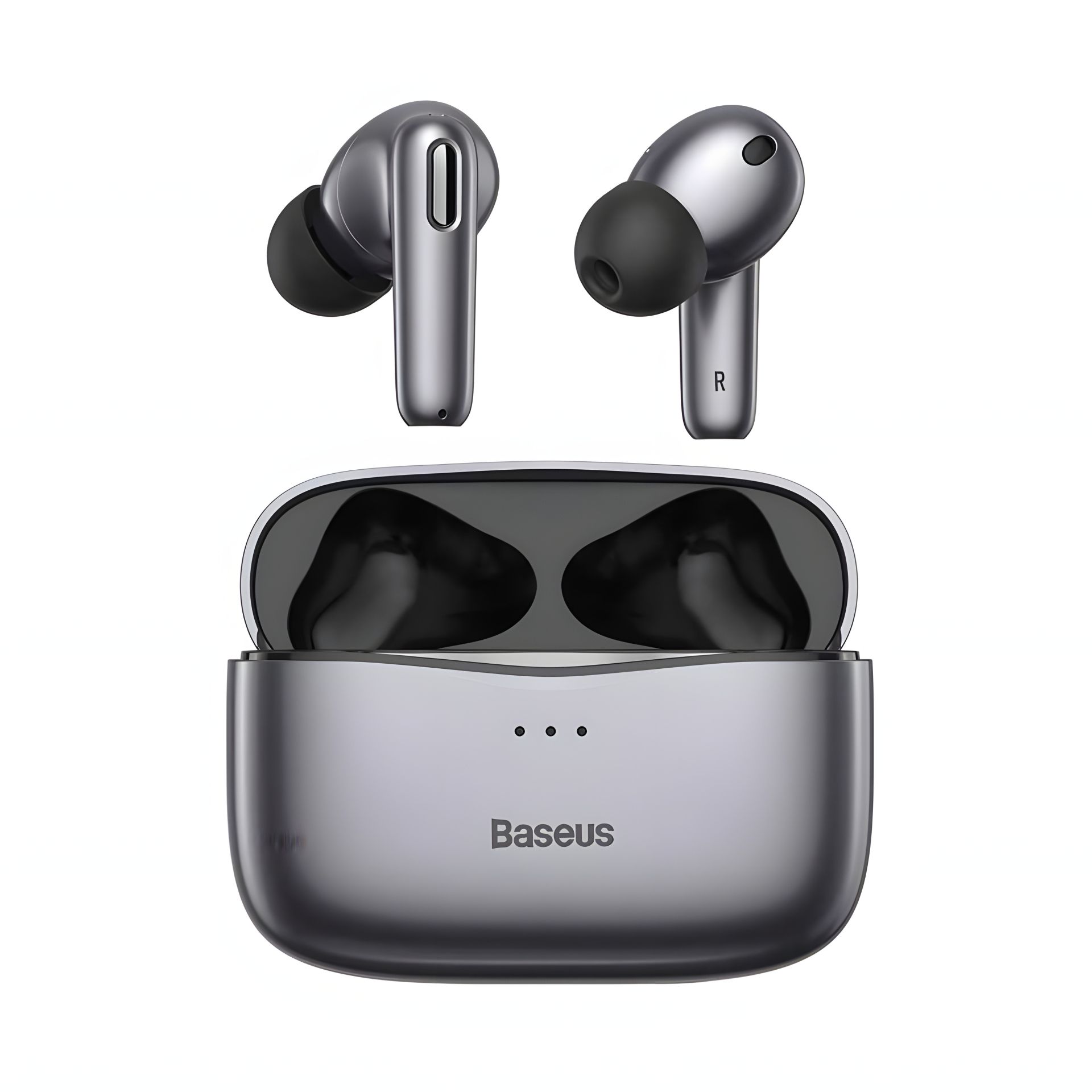 Bluetooth навушники BASEUS SIMU ANC True Wireless Earphones S2 | 42/480mAh, 6/24Hours (NGS2-02) grey Bluetooth навушники BASEUS SIMU ANC True Wireless Earphones S2 | 42/480mAh, 6/24Hours (NGS2-02) grey
