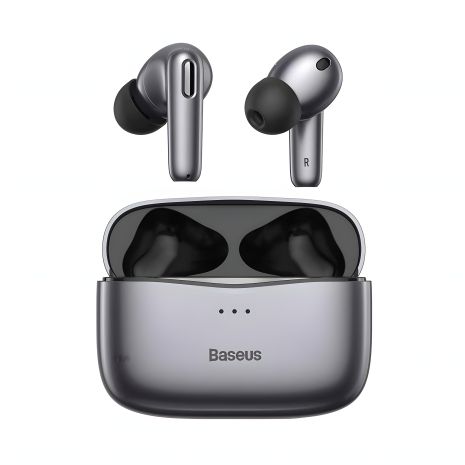 BASEUS Bluetooth SIMU ANC True Wire-Free Earphones S2 | 42/480mAh, 6/24hr (NGS2-02) Grey BASEUS Bluetooth SIMU ANC True Wire-Free Earphones S2 | 42/480mAh, 6/24hr (NGS2-02) Grey