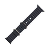 Hoco iWatch силіконовий ремінець WA12 double marine buckle 42/ 44/ 45/ 49mm midnight blue