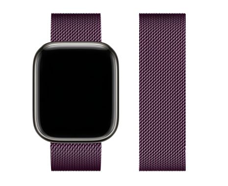 Металевий ремінець Hoco iWatch WA03 Milanese Steel 42, 44, 45, 49mm blackcurrant