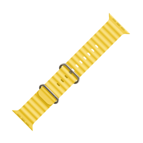 Силіконовий ремінець Hoco iWatch WA12 marine double buckle 38, 40, 41mm yellow Силіконовий ремінець Hoco iWatch WA12 marine double buckle 38, 40, 41mm yellow