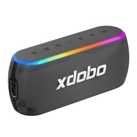 Беспроводная акустика xdobo X8 III IPX7 |BT5.3, EQ, 2*30W, TWS, AUX/TF/USB, 12ч Max| черный