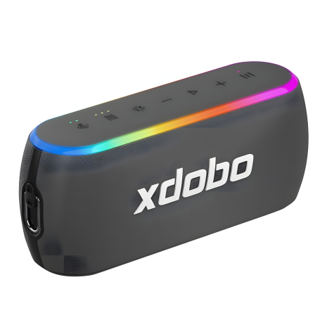 Xdobo акустика X8 III IPX7 | BT5.3, EQ, 2 * 30W, TWS, AUX / TF / USB, 12h Max | black Xdobo акустика X8 III IPX7 | BT5.3, EQ, 2 * 30W, TWS, AUX / TF / USB, 12h Max | black