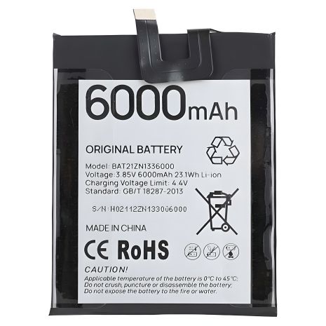 Doogee V20/V20 BAT21ZN1336000 акумулятор (6000 mAh) [Original PRC], гарантія 12 міс.