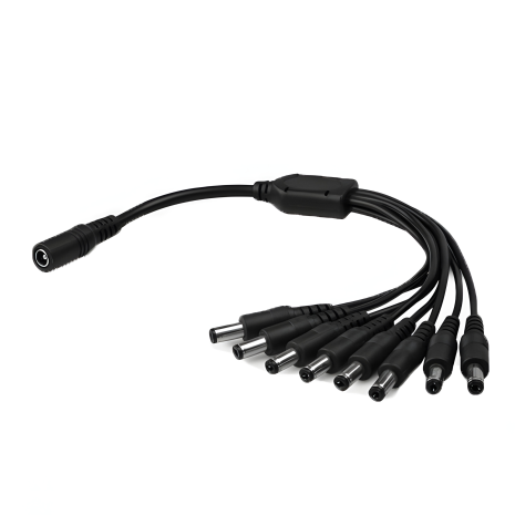 Кабель-делитель питания DC-F к 8xDC-M (D 5,5x2,1 мм) 40 см