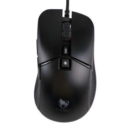TWolf G590 RGB Gaming USB Mouse, 800-7200 DPI, 1.5 m Black
