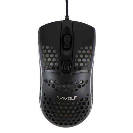 TWolf V15 USB Mouse, 800-1600 DPI, 1.28 m Black