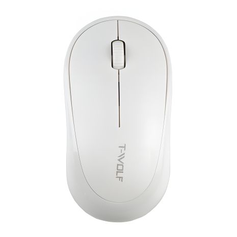 TWolf Q18 Wireless Mouse 2.4G, 1000 DPI, 1xAA White