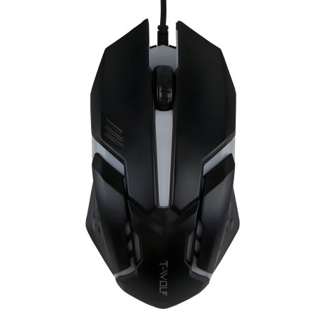 Чорна USB TWolf миша V1