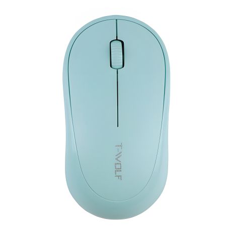 Бездротова миша TWolf Q18, 2.4G, 1000 DPI, 1xAA, блакитна