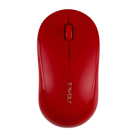 Червона миша бездротова TWolf Q18, 2.4G, 1000 DPI, 1xAA
