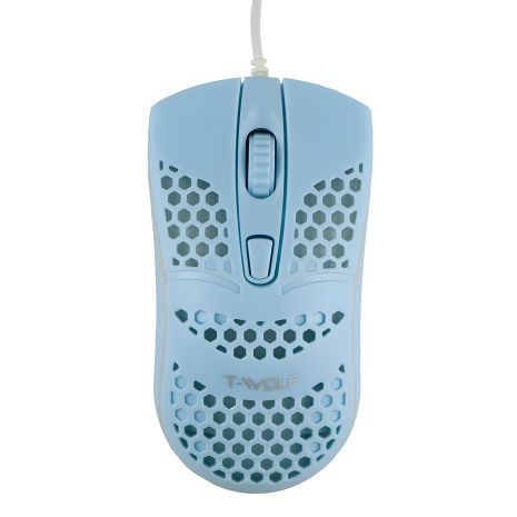 Мышь проводная USB T-Wolf V15 Голубой