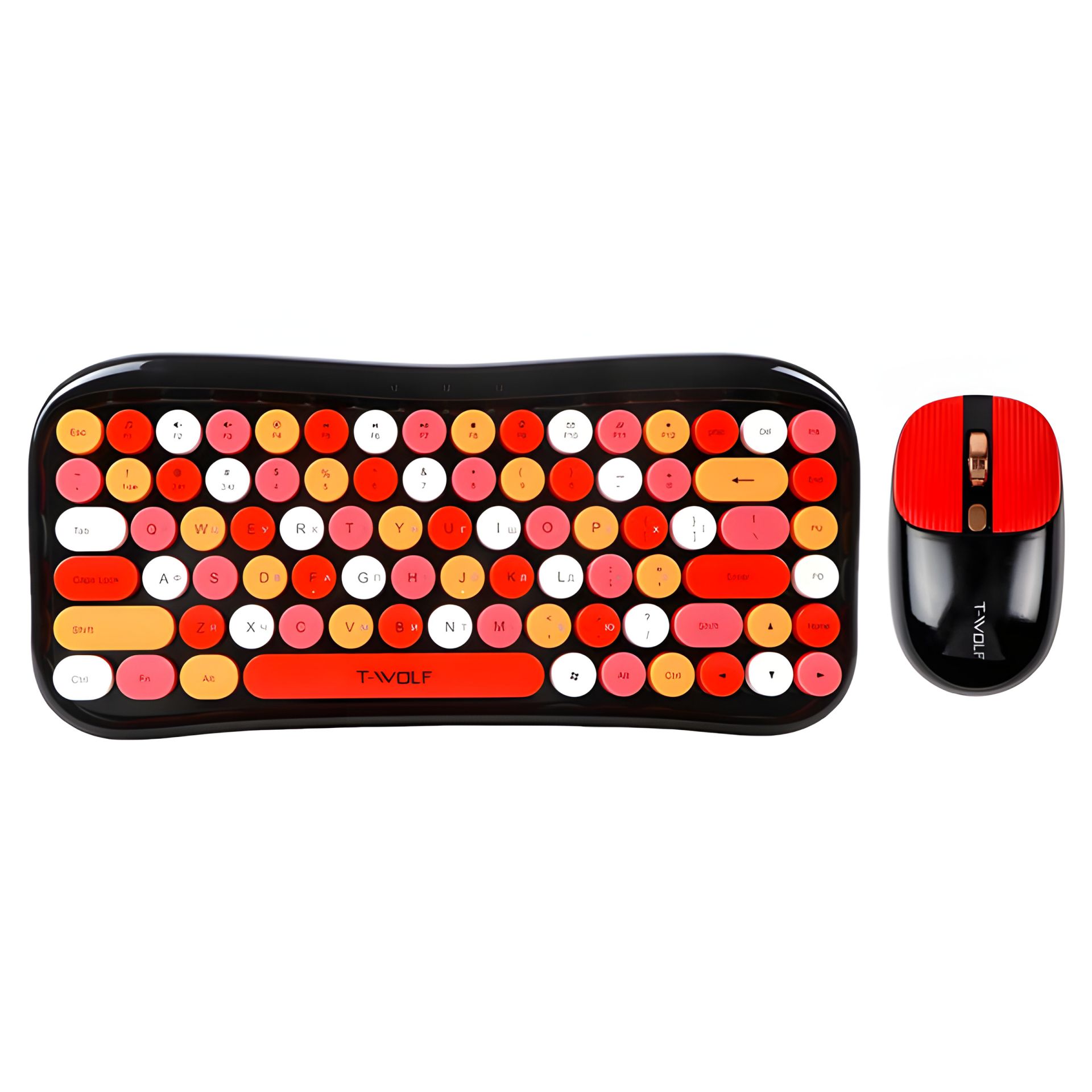 Клавіатура та миша TWolf TF660, бездротова, BT5.0, 2.4G, 800-1600DPI, чорний Клавіатура та миша TWolf TF660, бездротова, BT5.0, 2.4G, 800-1600DPI, чорний