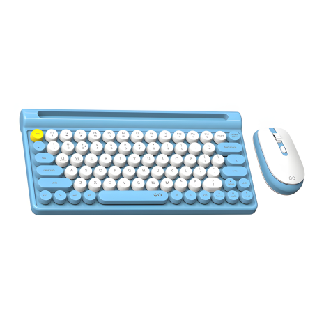 Клавіатура і миша Fantech Go WK897, 2.4G, BT, 800-1600DPI, синього кольору, бездротова