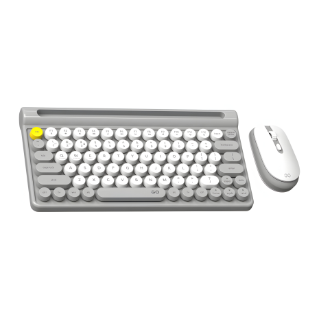 Сіра клавіатура і миша Fantech Go WK897, 2.4G, BT, 800-1600DPI, бездротова Сіра клавіатура і миша Fantech Go WK897, 2.4G, BT, 800-1600DPI, бездротова