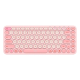 Клавиатура Baseus K01A Wireless Tri-Mode Keyboard |2.4G/BT1+BT2, 2xAAA Battery| pink Клавиатура Baseus K01A Wireless Tri-Mode Keyboard |2.4G/BT1+BT2, 2xAAA Battery| pink